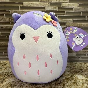 Squishmallows Lavender and White Owl Plush- 8” Holly